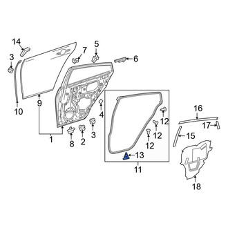 Toyota OE - Door Seal Clip