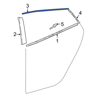 Toyota OE - Rear Right Upper Door Reveal Molding
