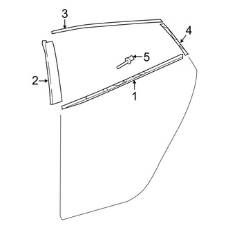 Toyota OE - Rear Door - Exterior Trim