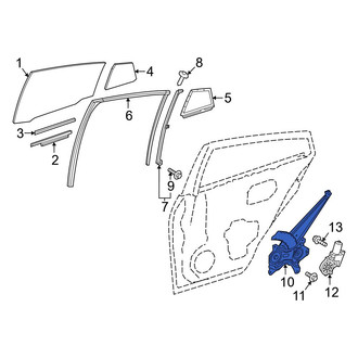 Toyota OE - Rear Left Window Regulator
