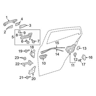 Toyota OE - Rear Door - Lock & Hardware