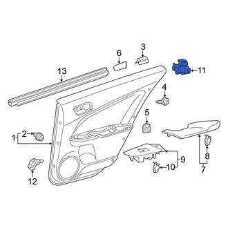 Toyota OE - Front Right Door Window Switch