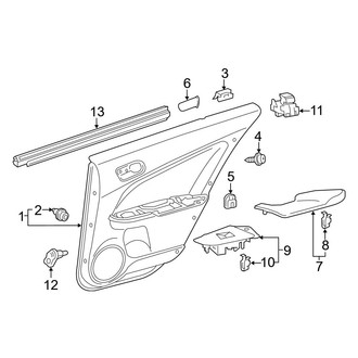 Toyota OE - Rear Door - Interior Trim