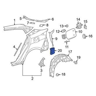 Toyota OE - Rear Quarter Panel Vent