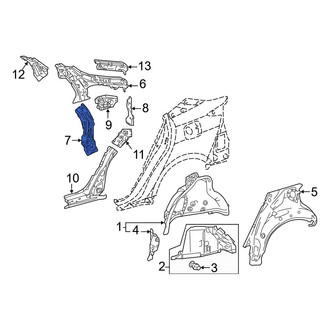 Toyota OE - Front Left Body C-Pillar Reinforcement