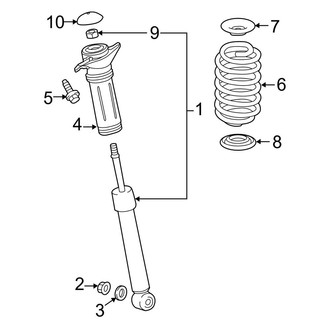 Toyota OE - Rear Suspension - Shocks & Components