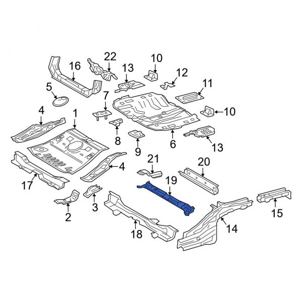 Floor Pan Crossmember