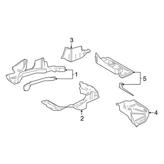 Toyota OE - Rear Body & Floor - Splash Shields