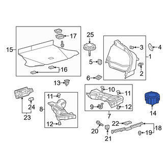 Toyota OE - Rear Trunk Floor Storage Box