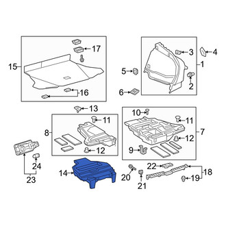 Toyota OE - Rear Trunk Floor Storage Box