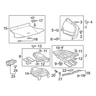 Toyota OE - Rear Body & Floor - Interior Trim (Side Trim & Floor, W/O Prime, With Spare Repair), (Four / Four Touring / Three / Three Touring / Two / Two Eco)