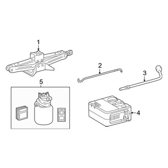 Toyota OE - Rear Body & Floor - Jack & Components