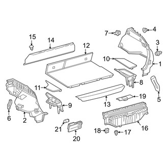 Toyota OE - Rear Body & Floor - Interior Trim (Side Trim & Floor, With Prime)