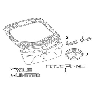 Toyota OE - Lift Gate - Exterior Trim