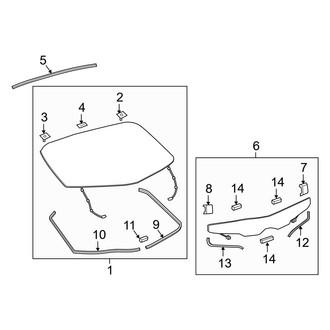 Toyota OE - Lift Gate - Glass