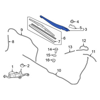 Toyota OE - Rear Wiper Arm