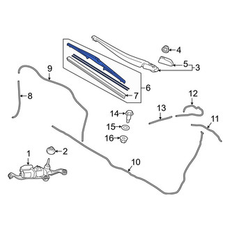 Toyota OE - Rear Wiper Blade