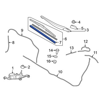 Toyota OE - Rear Wiper Blade Refill