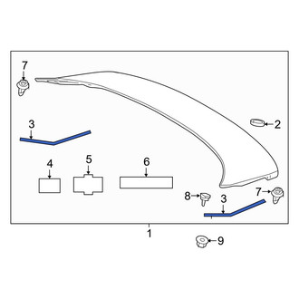 Toyota OE - Spoiler Gasket