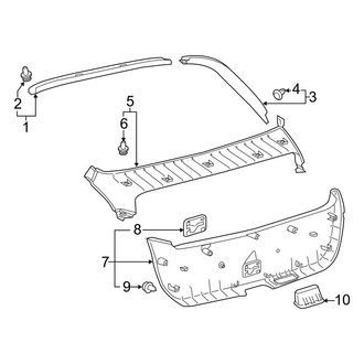 Toyota OE - Lift Gate - Interior Trim