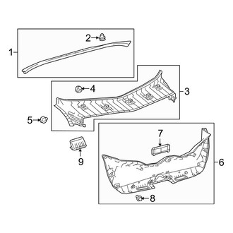 Toyota OE - Lift Gate - Interior Trim (Advanced / Plus / Premium)