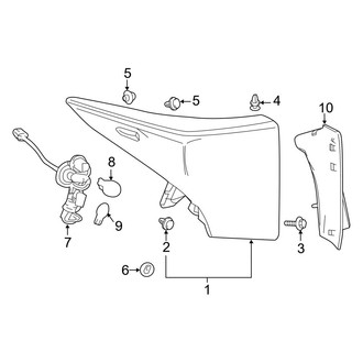 Toyota OE - Rear Lamps - Combination Lamps (On Body), (Four / Four Touring / Three / Three Touring / Two / Two Eco)