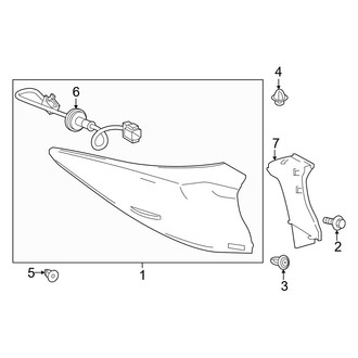 Toyota OE - Rear Lamps - Combination Lamps (On Body)