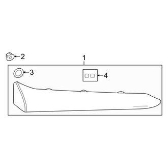 Toyota OE - Rear Lamps - Tail Lamps (On Lift Gate)