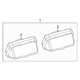Toyota OE - Rear Lamps - License Lamps