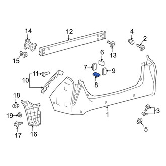 Toyota OE - Bumper Cover Insulator