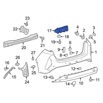 Toyota OE - Rear Bumper Impact Absorber