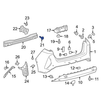 Toyota OE - Bumper Cover Reinforcement Bolt