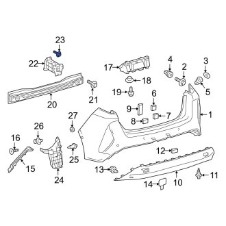 Toyota OE - Bumper Cover Reinforcement Bolt