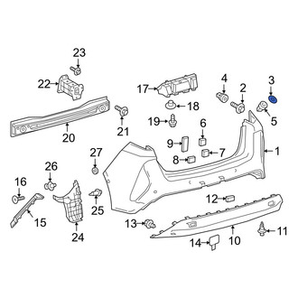 Toyota OE - Rear Bumper Cover Stop