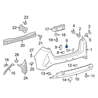 Toyota OE - Rear Bumper Cover Insulator