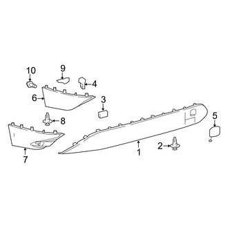 Toyota OE - Rear Bumper - Bumper & Components (Lower Components)