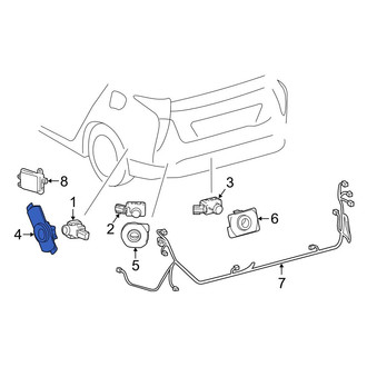 Toyota OE - Front Left Outer Parking Aid Sensor Housing
