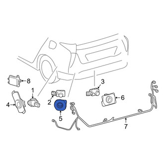 Toyota OE - Front Right Inner Parking Aid Sensor Housing