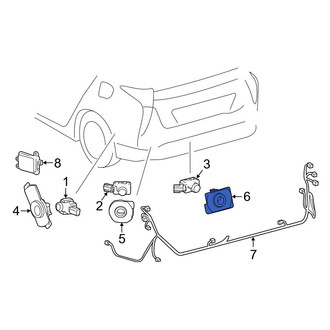 Toyota OE - Rear Center Parking Aid Sensor Housing