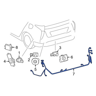 Toyota OE - Rear Parking Aid System Wiring Harness
