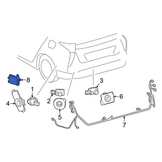 Toyota OE - Rear Blind Spot Detection System Warning Sensor