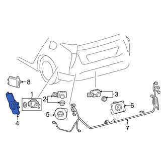 Toyota OE - Front Left Outer Parking Aid Sensor Housing