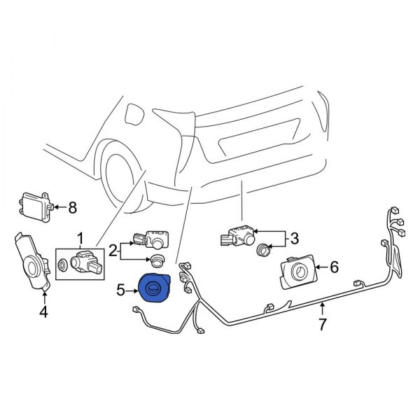 Parking Aid Sensor Housing