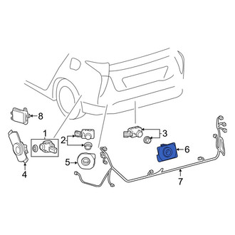 Toyota OE - Rear Center Parking Aid Sensor Housing