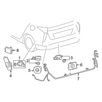 Toyota OE - Rear Bumper - Electrical Components