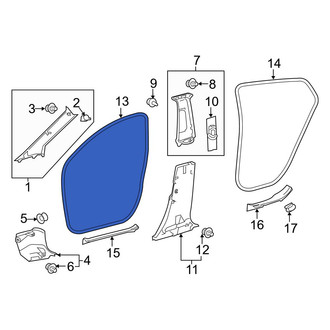 Toyota OE - Front Right Door Seal