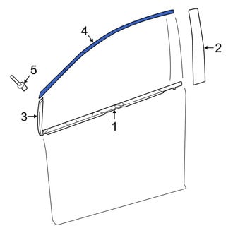 Toyota OE - Front Left Upper Door Reveal Molding