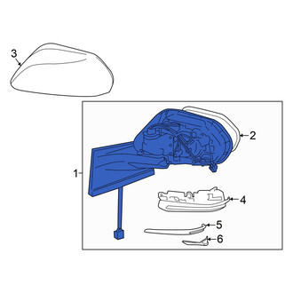 Toyota OE - Front Right Door Mirror