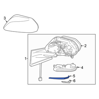 Toyota OE - Front Left Door Mirror Trim Ring