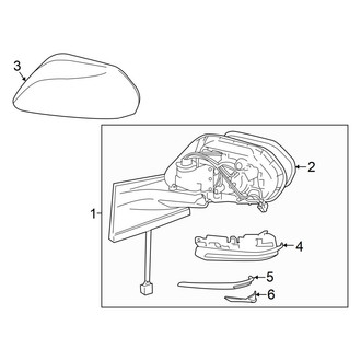 Toyota OE - Front Door - Outside Mirrors